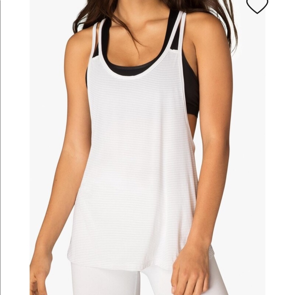 🧘♀️ Beyond Yoga 🧘♀️ - Stripe Racerback Tank